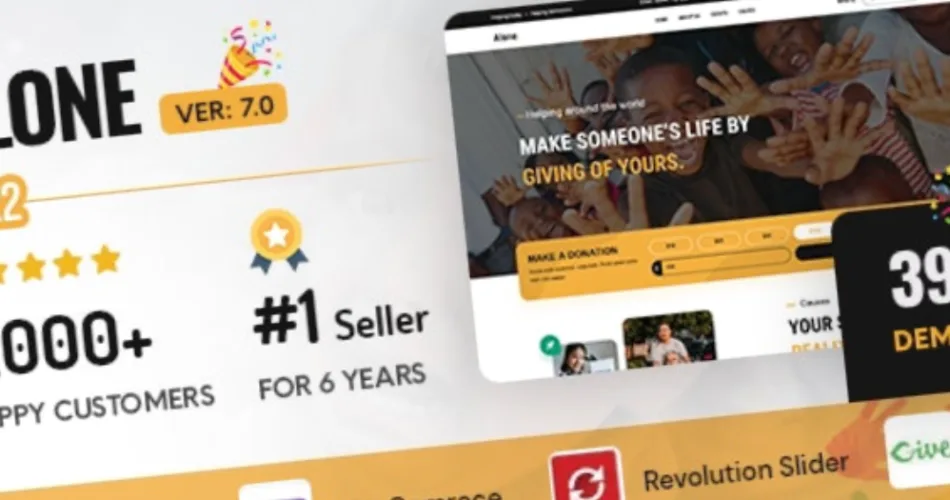 Alone Charity Multipurpose Non-profit WordPress Theme