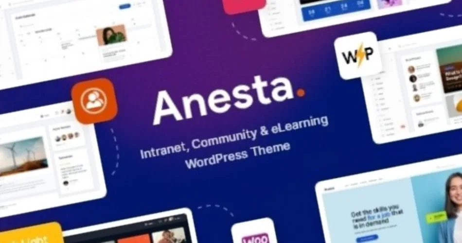 Anesta Intranet, Extranet, Community and BuddyPress WordPress Theme