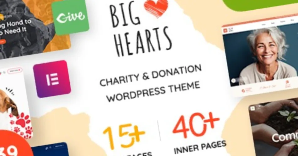 BigHearts Charity & Donation WordPress Theme