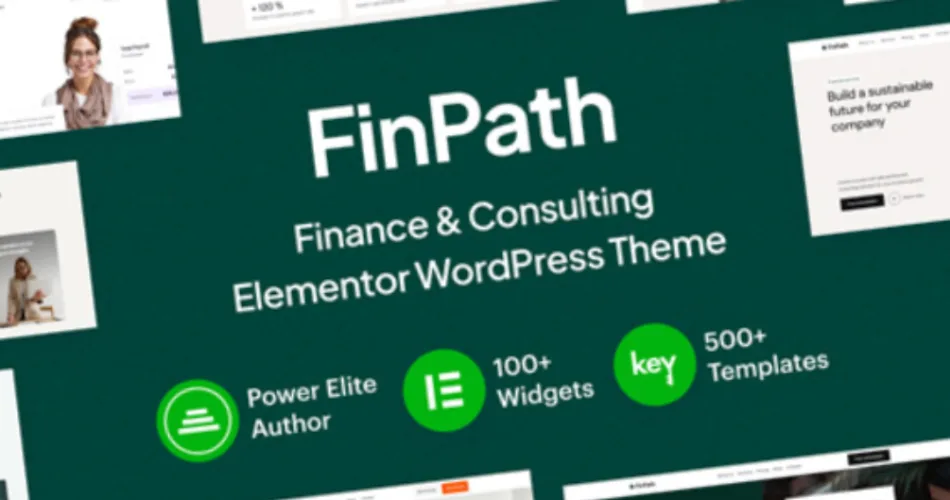 FinPath Finance & Consulting Elementor WordPress Theme