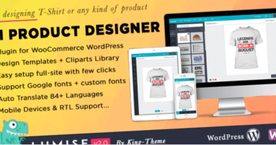 Lumise Product Designer WooCommerce WordPress