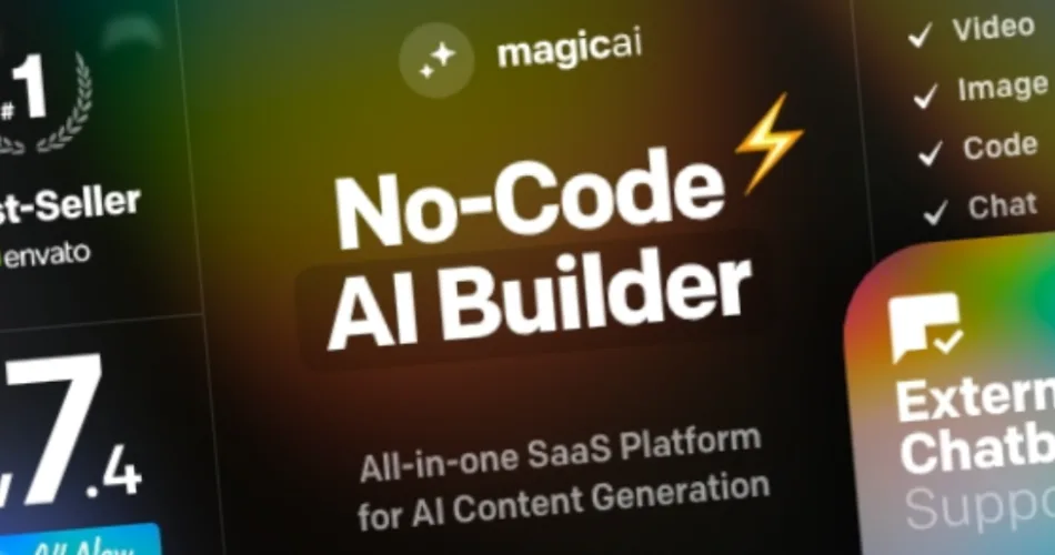 MagicAI OpenAI Content, Text, Image, Chat, Code Generator as SaaS