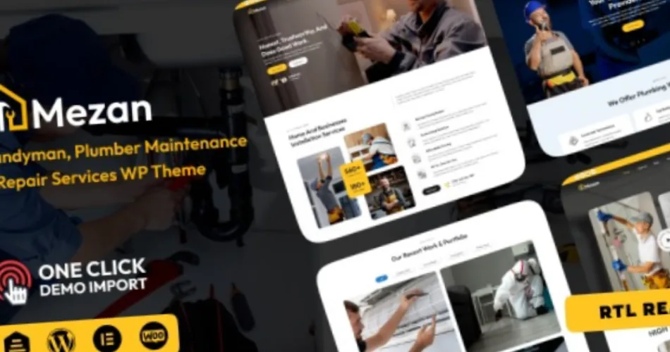 Mezon Plumber, Handyman Services WordPress Theme