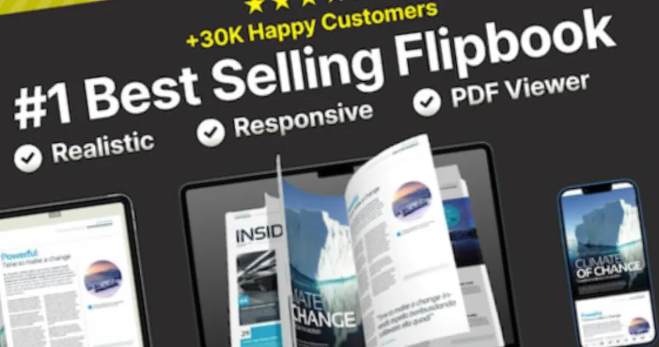 Real 3D FlipBook PDF Viewer WordPress Plugin