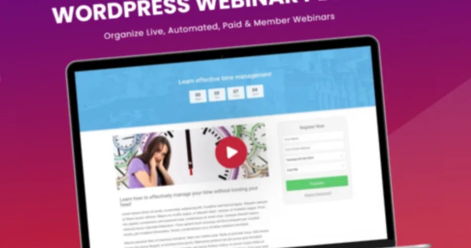 WebinarPress Pro WordPress Webinar Plugin