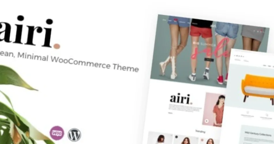 Airi Clean, Minimal WooCommerce Theme