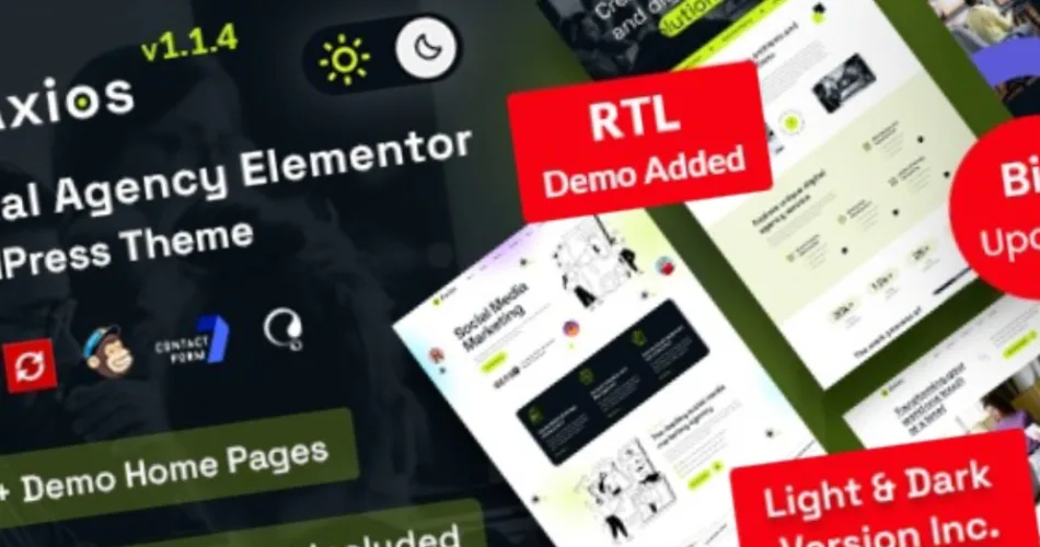Axios Digital Agency WordPress Theme
