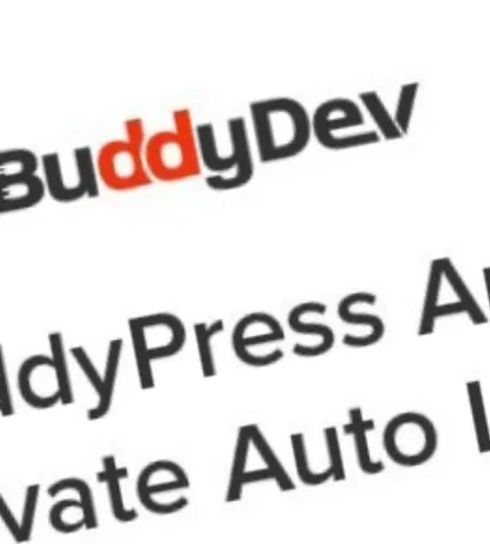 BuddyPress Auto Activate Auto Login (v1.5.9)