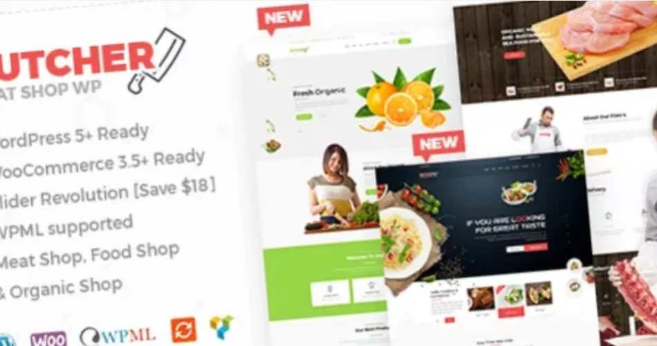 Butcher Meat, Organic Shop Woocommerce WordPress Theme