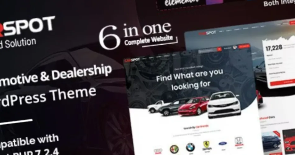 CarSpot Dealership WordPress Classified Theme