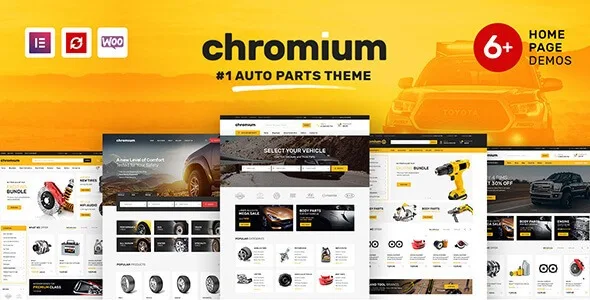 Chromium Auto Parts Shop WordPress Woo Theme