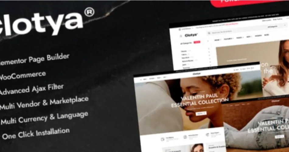 Clotya Fashion Store eCommerce Theme