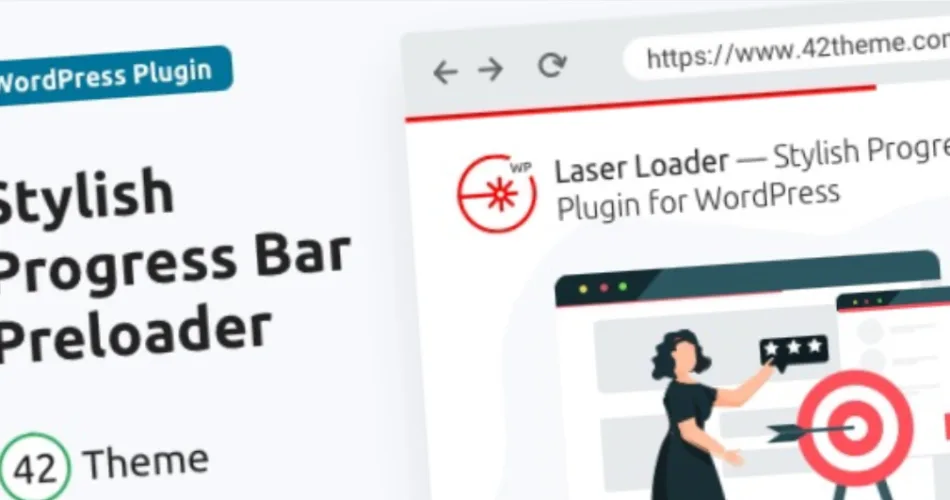 Laser Loader Stylish Progress Bar Preloader