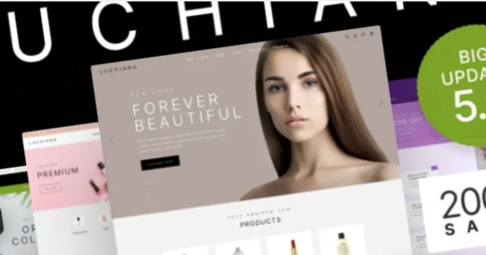 Luchiana Cosmetics Store & Beauty Shop WooCoomerce Theme