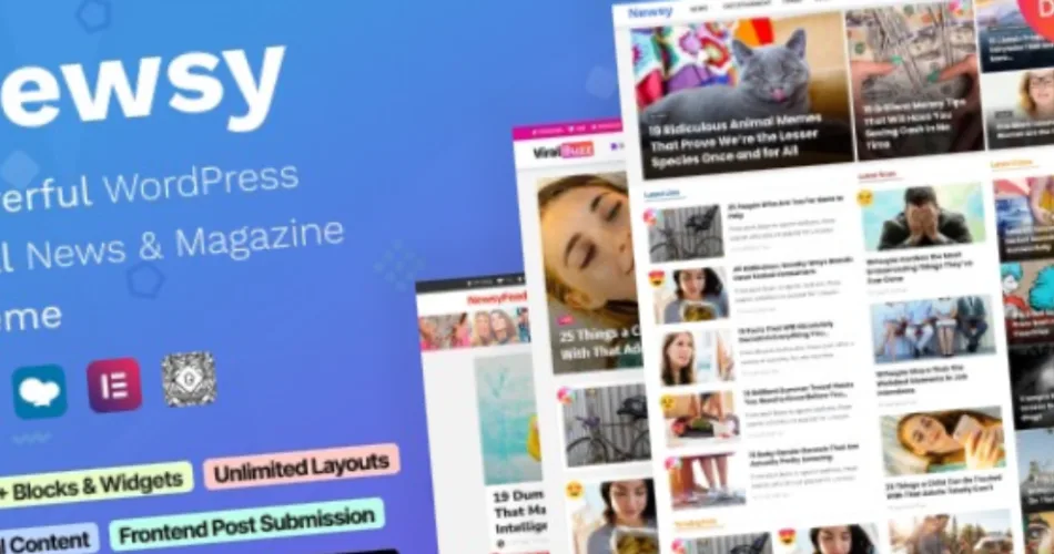 Newsy Viral News & Magazine WordPress Theme