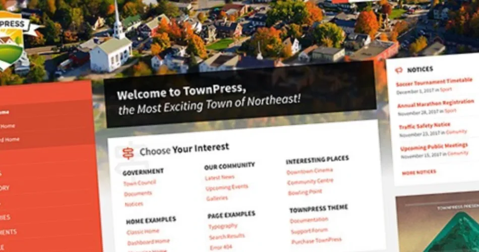 TownPress Municipality WordPress Theme