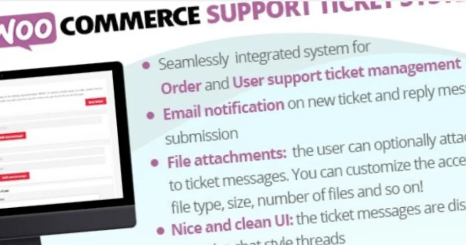 WooCommerce Support Ticket System