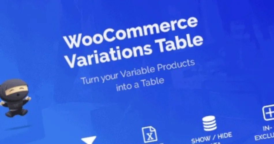 WooCommerce Variations Table