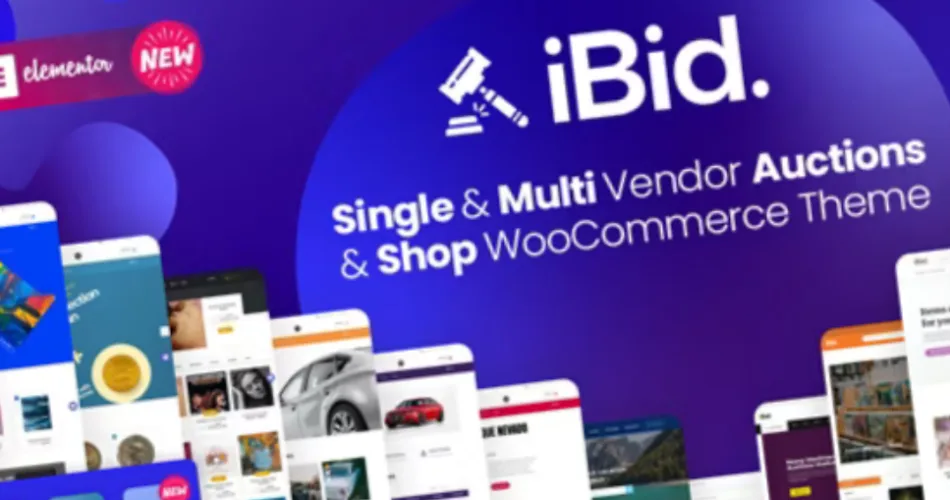 iBid Multi Vendor Auctions WooCommerce Theme