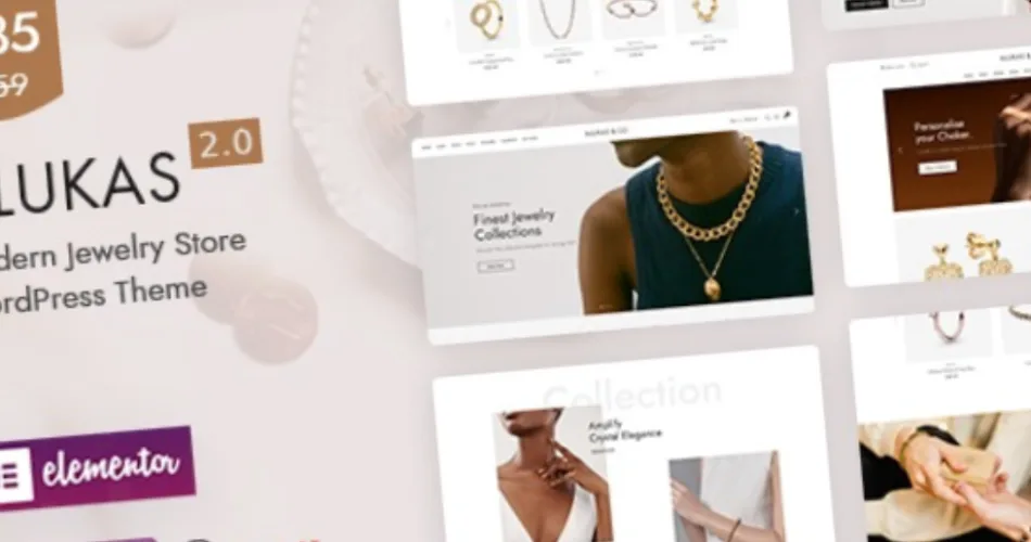 Alukas Modern Jewelry Store WordPress Theme