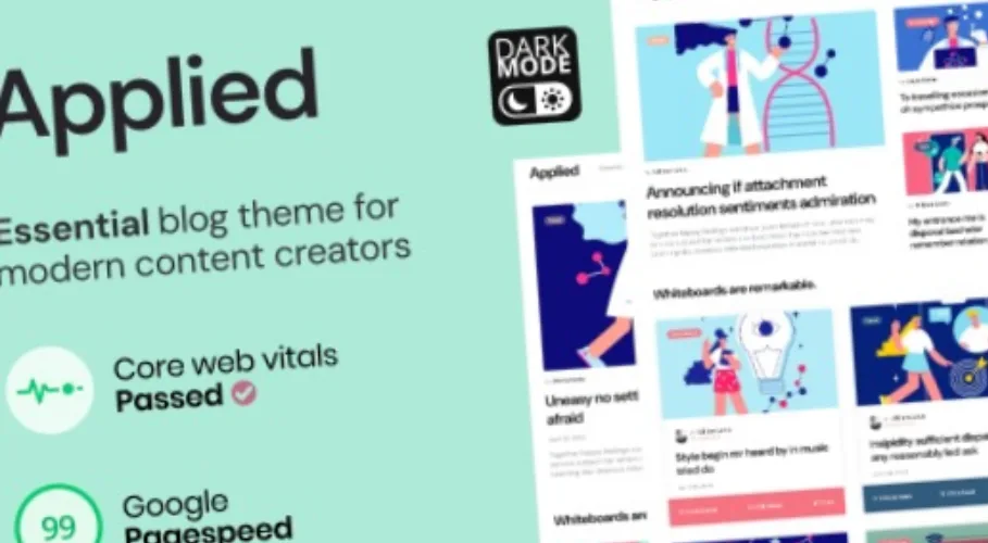 Applied Essential Blog theme for Modern Content Creators