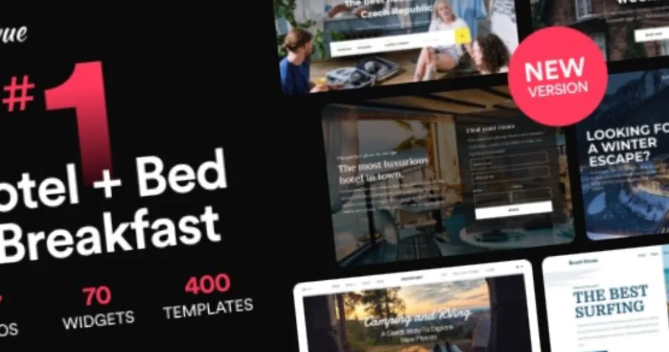 Bellevue Hotel + Bed and Breakfast Booking – Calendar Theme