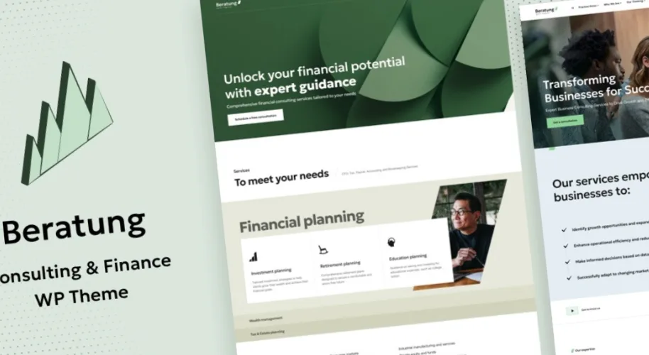 Beratung Consulting & Finance WordPress Theme