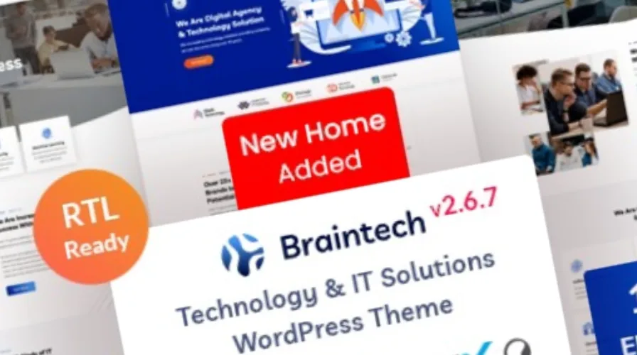 Braintech Technology & IT Solutions WordPress Theme