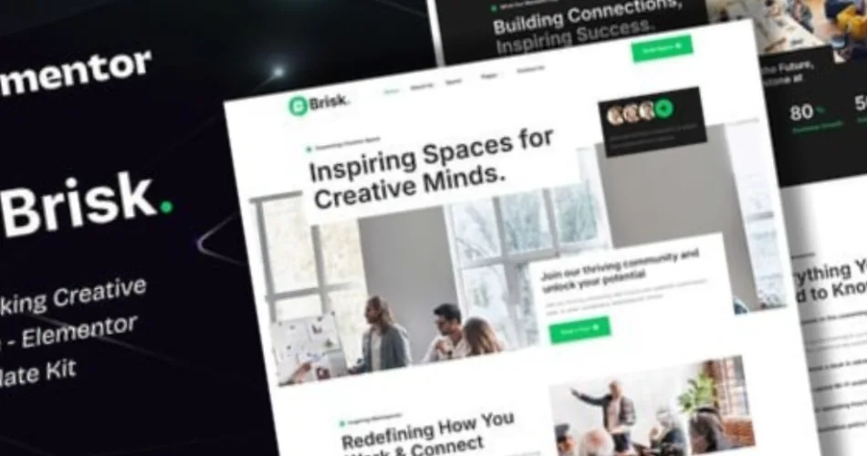 Brisk Multi-Purpose Elementor WordPress Theme
