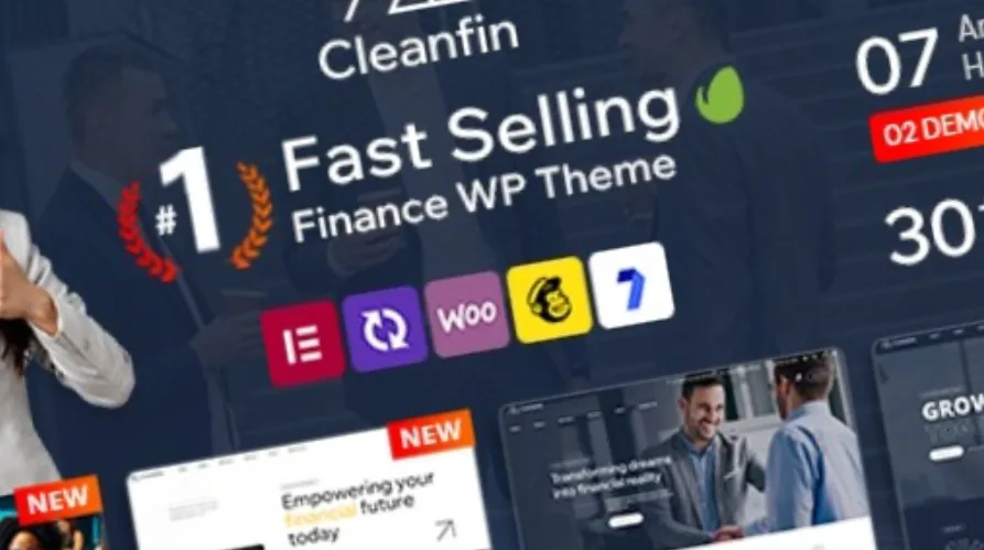 Cleanfin Finance Consulting WordPress Theme