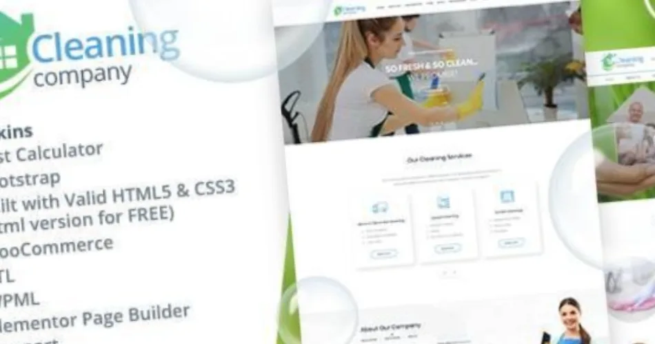 Cleaning Services WordPress Theme