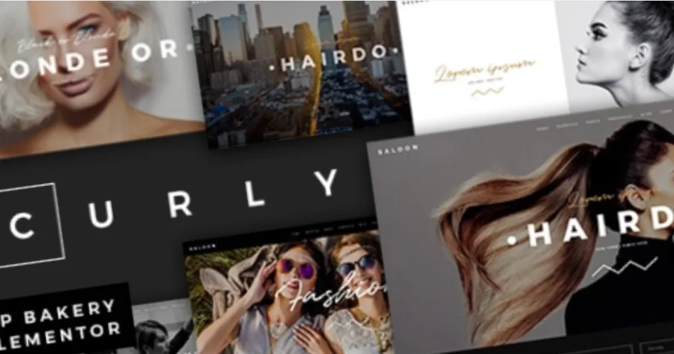 Curly A Stylish Theme for Hairdressers and Hair Salons