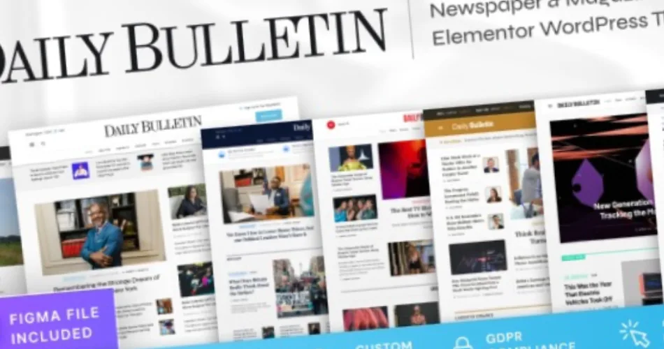 Daily Bulletin Magazine & Newspaper WordPress Theme