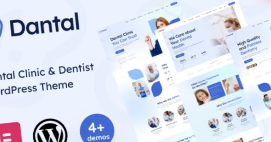 Dantal Dental Clinic & Dentist WordPress Theme