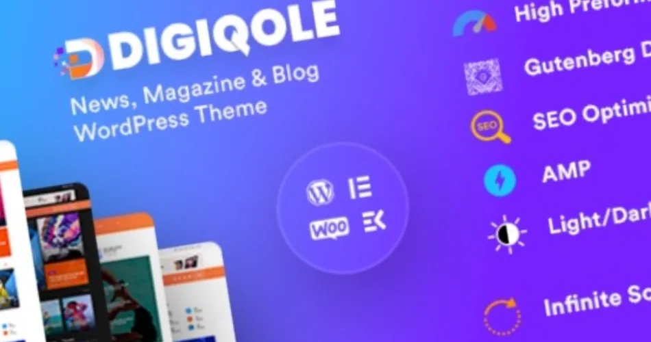 Digiqole News Magazine WordPress Theme