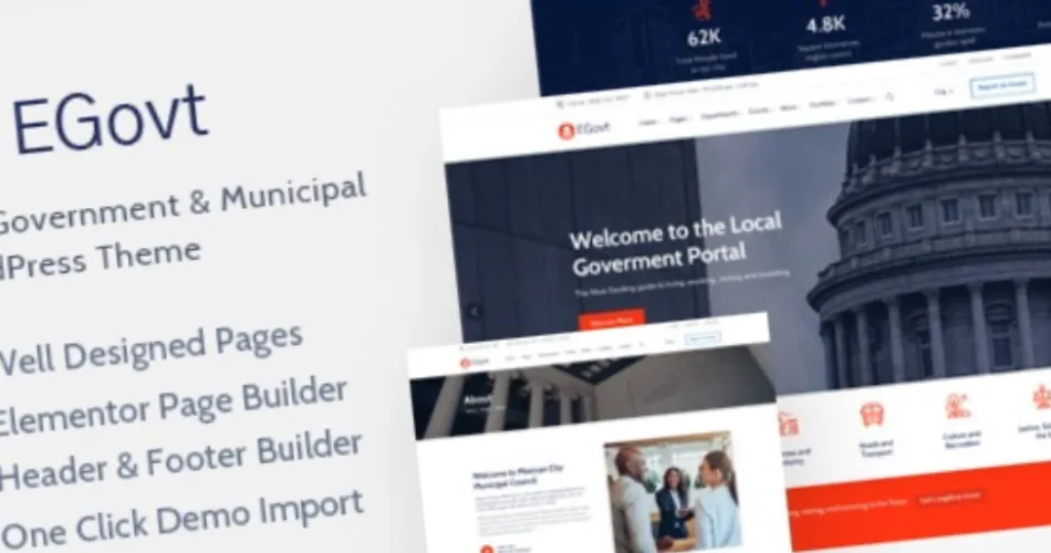 EGovt City Government WordPress Theme