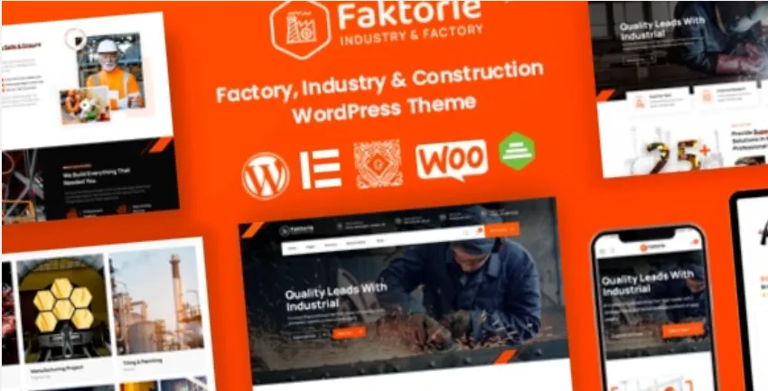 Faktorie Industry & Factory WordPress Theme