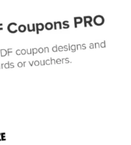 Flexible PDF Coupons Pro (v2.1.3)