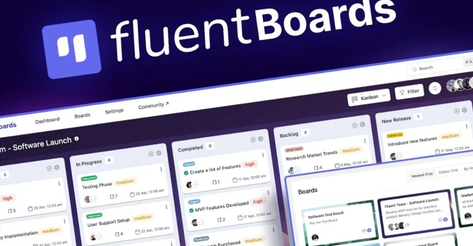 FluentBoards Pro Project Management Plugin for WordPress