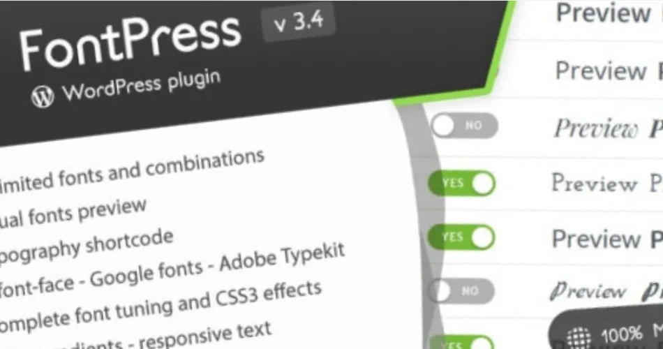 FontPress WordPress Font Manager