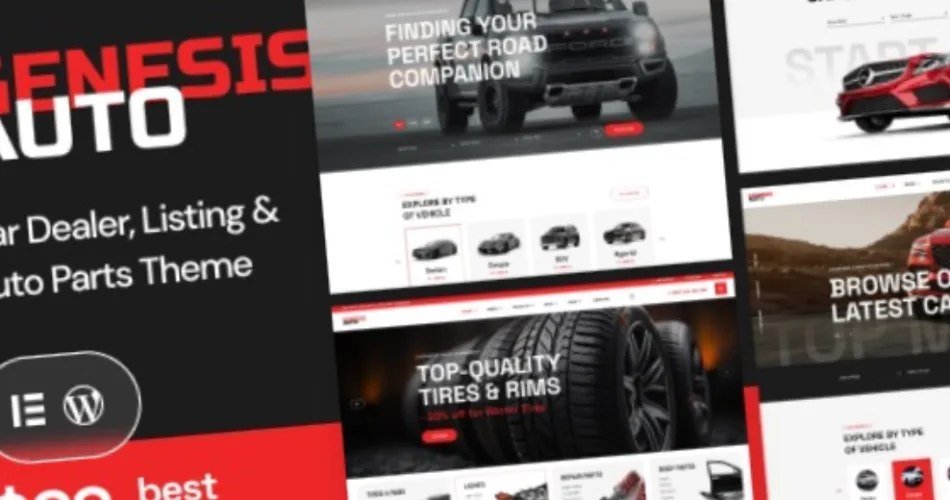 GenesisAuto Car Dealer & React Listing WordPress Theme