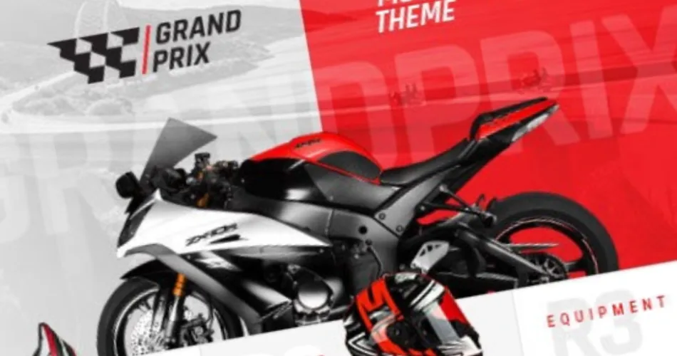 GrandPrix Motorcycle WordPress Theme