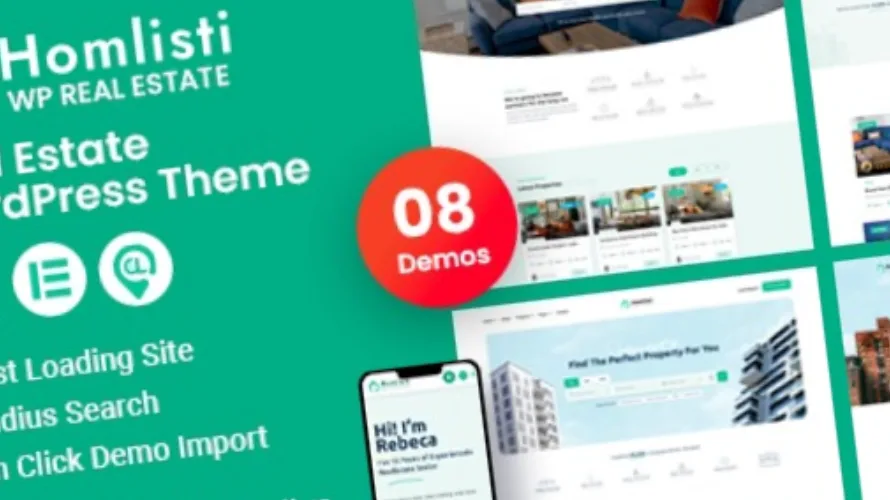 Homlisti Real Estate WordPress Theme