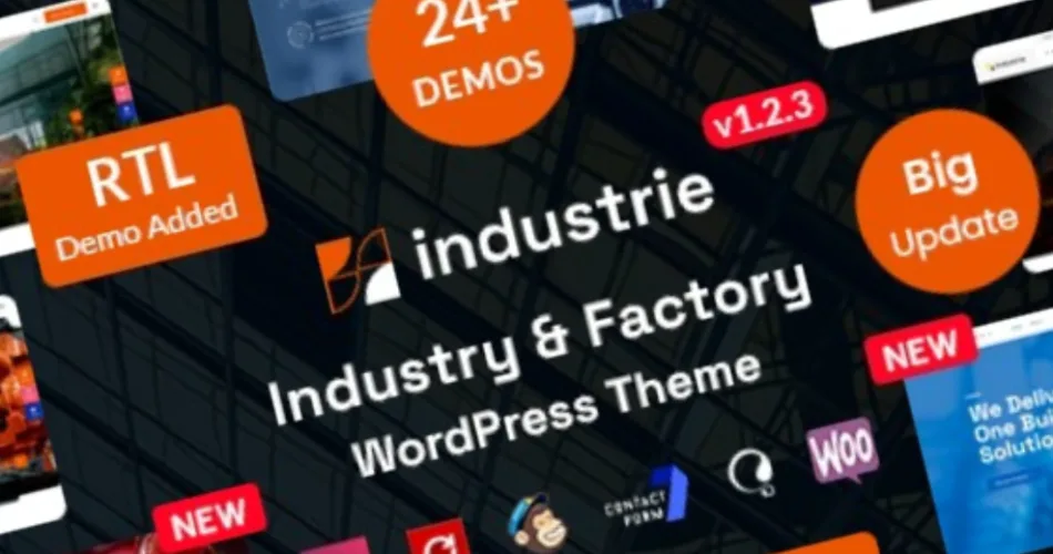 Industrie Factory & Industry WordPress Theme