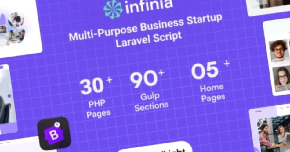 Infinia Multipurpose Business Consulting Startup Laravel Script