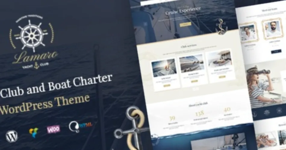 Lamaro Yacht Club and Boat Rental WordPress Theme