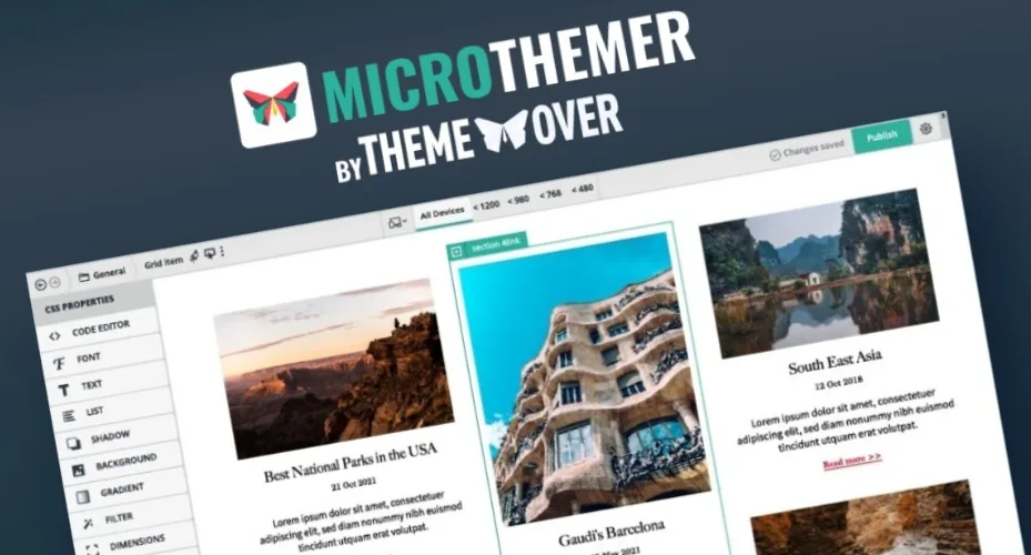 MicroThemer WordPress CSS Editor