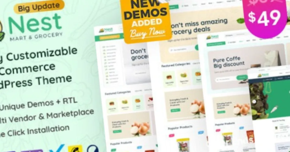 Nest Grocery Store WooCommerce WordPress Theme