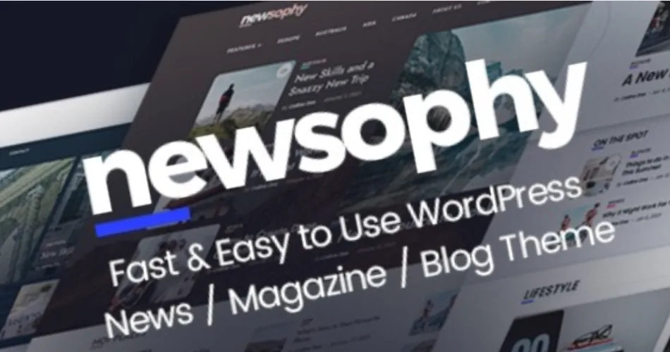 Newsophy Fast and Easy to Use WordPress News and Blog Theme