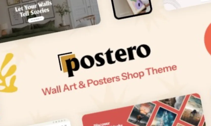 Postero Wall Art & Poster WooCommerce Theme